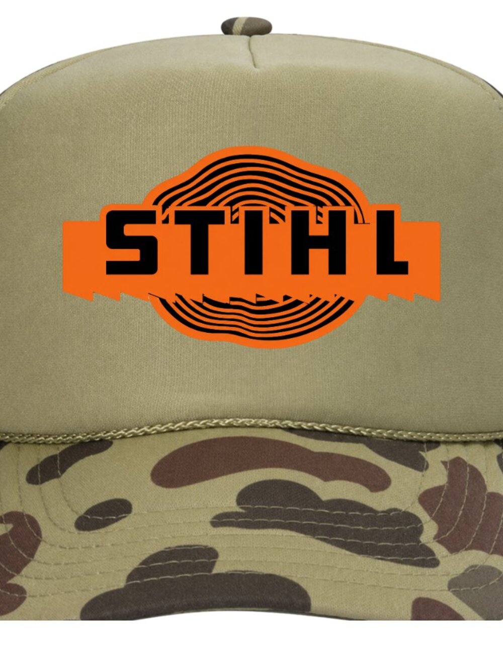 Stihl Chainsaws Foam Trucker Mesh Snapback Cap Hat Printed Graphic